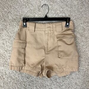 Aritzia TNA Cargo Shorts Womens Small Beige Tan Stretch Casual Preppy